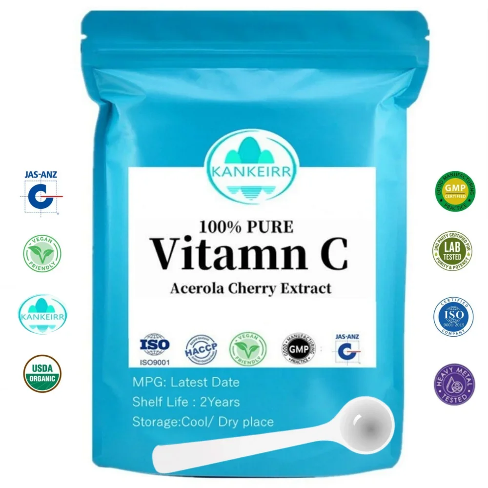 50g-1000g 100% Ascorbic Acid Acerola Cherry Extract Powder Vitamin C Powder Whitening Skin Care Mask