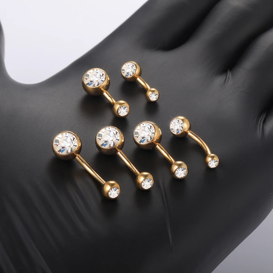 10pcs/lot Titanium Crystal Bel - Zoor Body Jewelry review and price