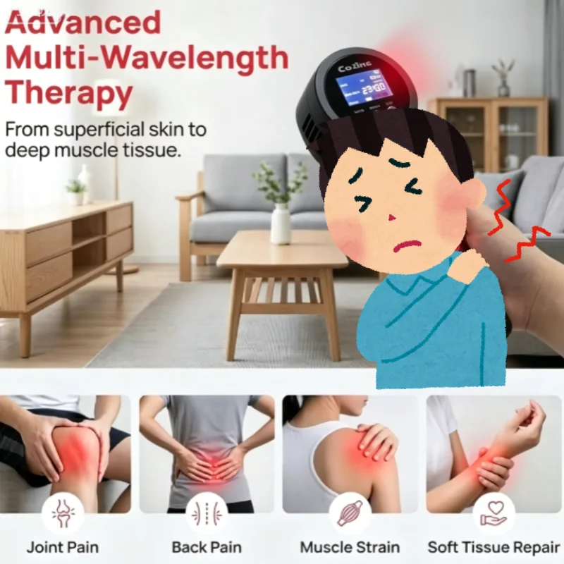 

Professional Grade 1295mW Medical Cold Laser Class4B for Human Pet Chiropractic Arthritis Care Home Physiotherapy Management