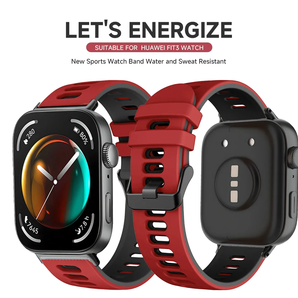 Cinturino in silicone per Huawei Watch Fit 3/2 cinturino sportivo cinturino traspirante sostituibile per Huawei Watch Fit 1 braccialetto Correa