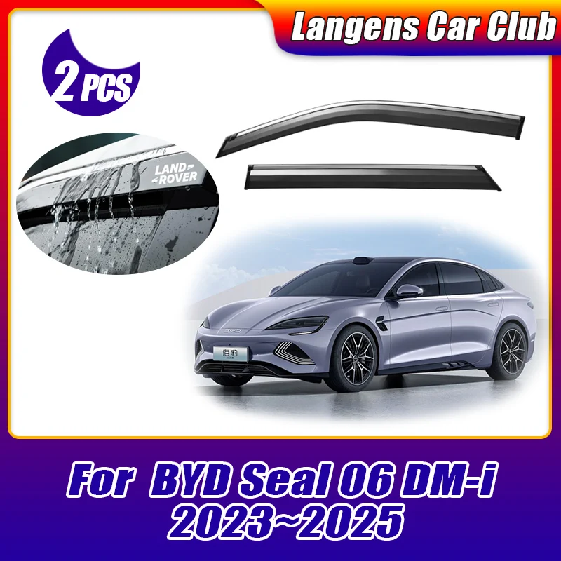 2x Car Window Visor For BYD Seal 06 DM-i 2023~2025 2024 Guards Awnings Sun Rain Deflector Shelters Shades Guard Accessories