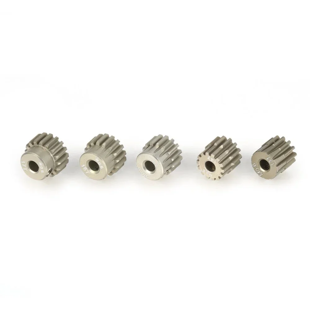 Overtref Hobbby M0.6 3.175mm 13T 15T 17T 18T 20T 22T 24T 28T 30T 33T Aluminium Rondsel Motor Gear voor 1/10 RC Auto Model