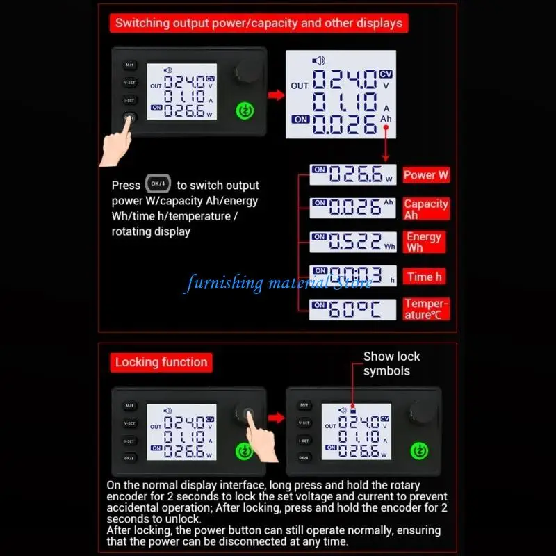 

Y5GD Upgrades Steping Up & Step DownsModule Control Module Miniature Regulator Efficient for Electronic Device Maintenance