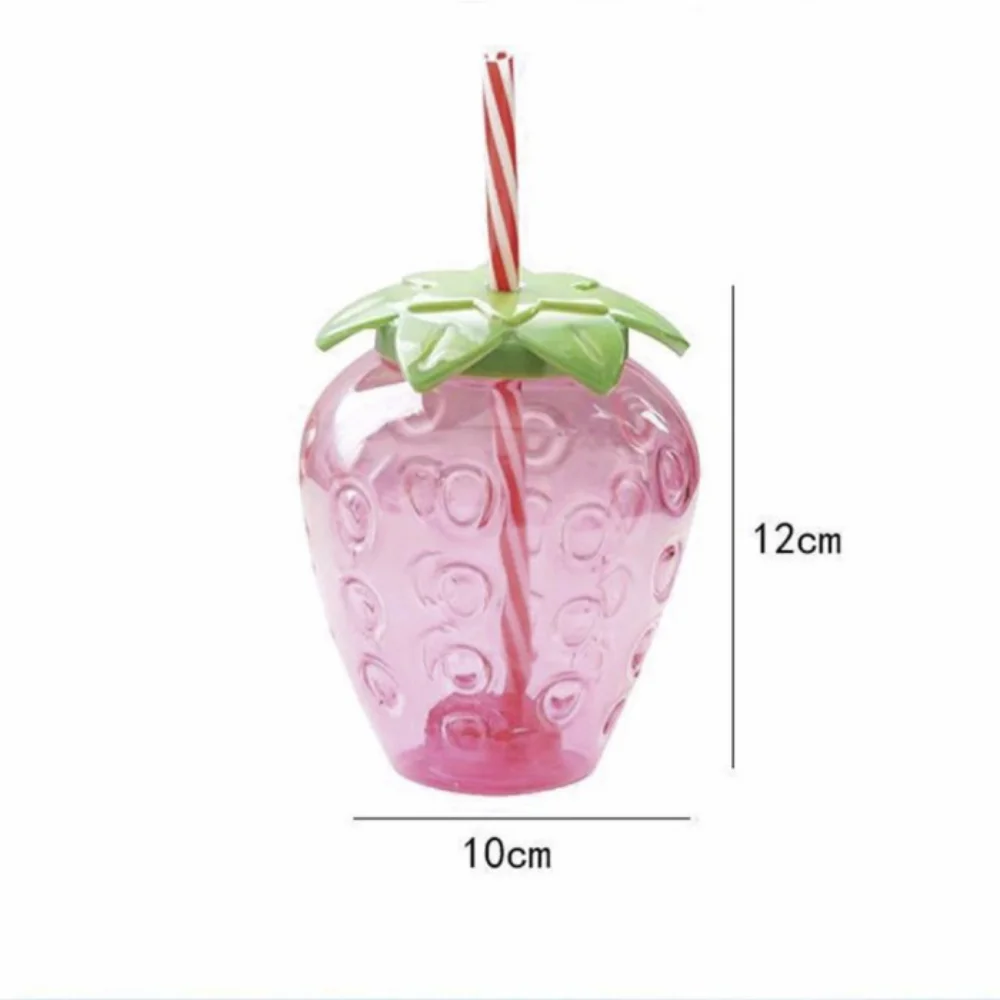 500ml Strawberry-shaped Juice Bottle Cute and Unique Design Minimizes Spills, Perfect for On-the-Go