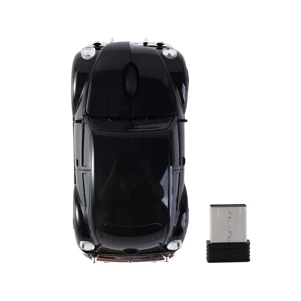 Car Shape Wireless Mouse with Receiver Wireless Computer Mouse AAA Batteries Power 1000DPI Optical Computer Mause