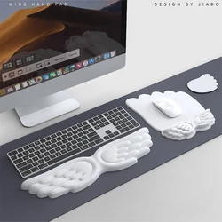 Mechanical Keyboard, Mouse, Wrist Rest, Computer Keyboard, Laptop, Angel Wing, Memory Foam, Mouse Pad Wrist Support