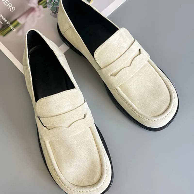 

Jenny & Dave, скандинавские минималистичные лоферы ручной работы из натуральной кожи, мягкие удобные повседневные туфли на плоской подошве для женщин