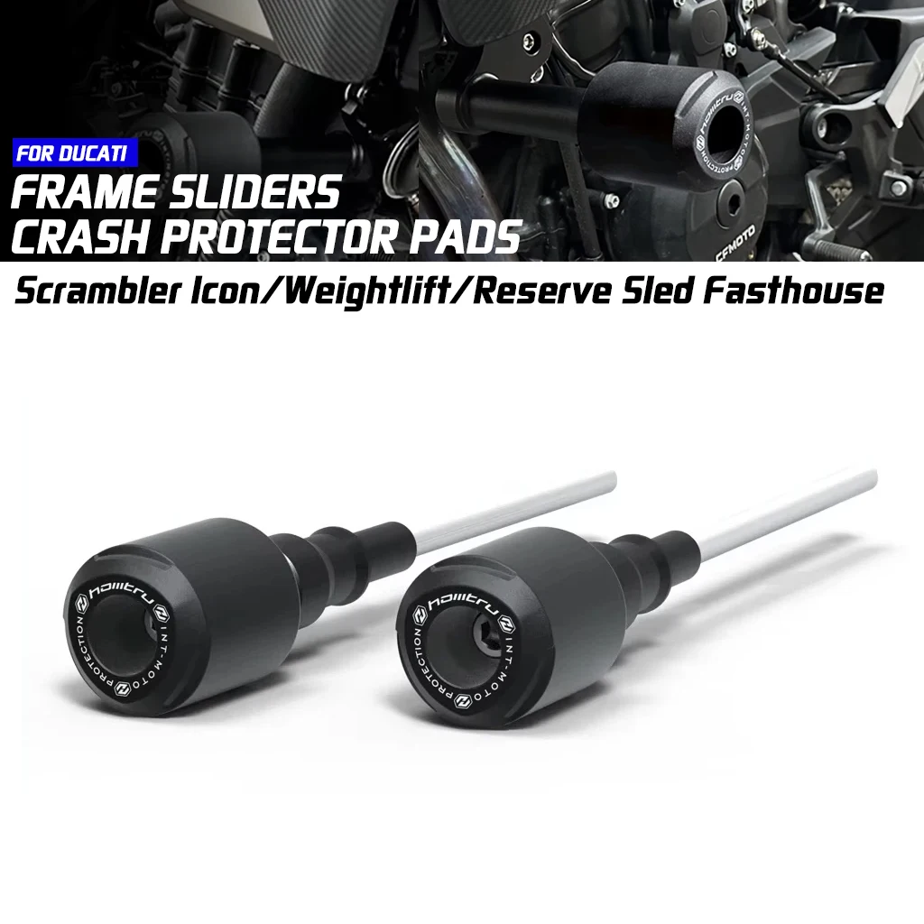 

For Ducati Scrambler Icon/Weightlift/Reserve Sled Fasthouse Motorcycle Frame Protector Slide Accessories Engine Crash Pad Slide