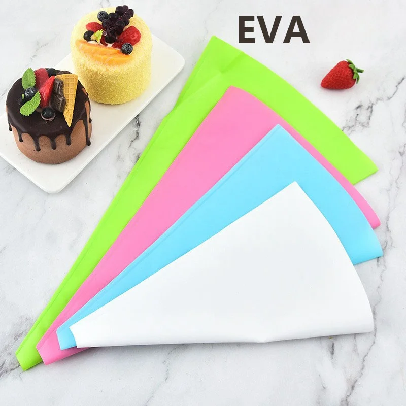 4PCS Confectionery Bag Silicone Icing Piping Cream Pastry Nozzle Bags DIY Cake Decorating Baking Tools for Russian  Tips