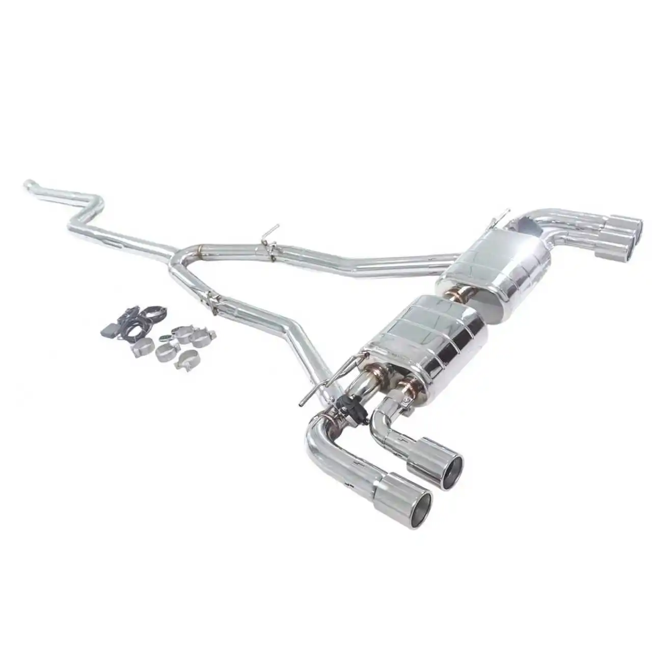 

Выхлоп GFC/для BMW 540i 530i 525i 3.0T 2.0T b58 G30 G38 Catback, клапан из нержавеющей стали, четыре выхода, выхлопная система