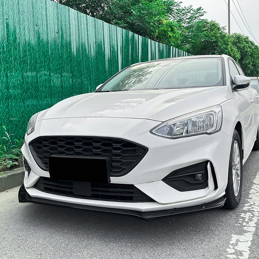 Front Lower Bumper Spoiler Lip Splitter For Ford Focus MK4 ST Line 2019-2022 Front Bumper Lip Diffuser Spoiler