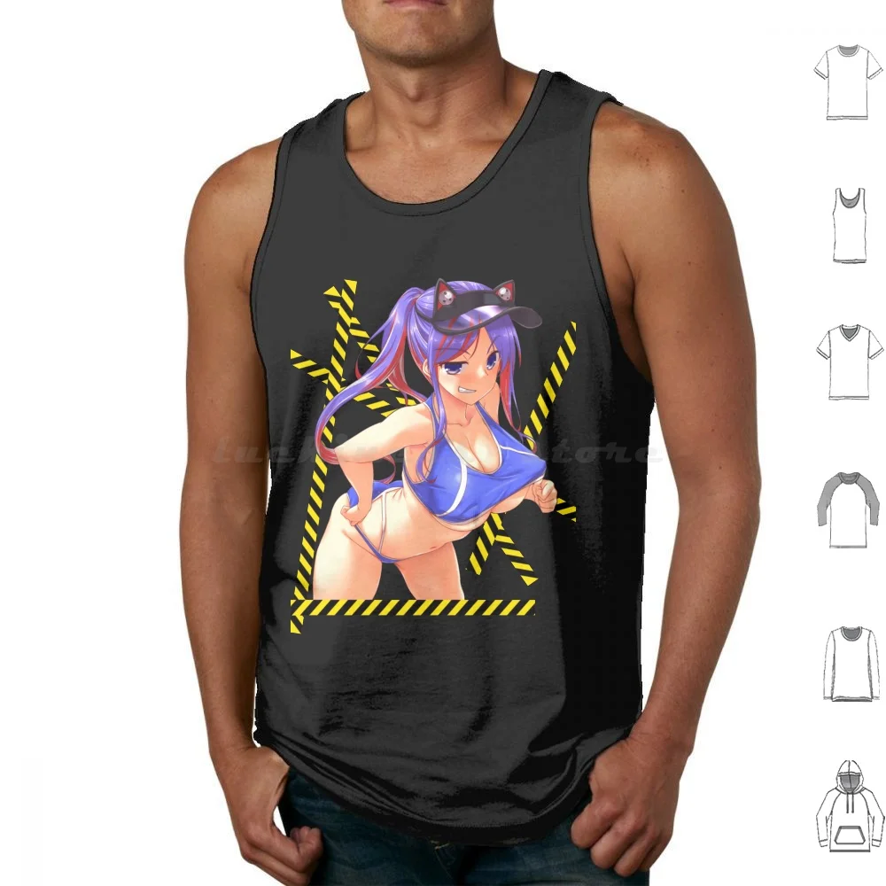 Camisetas sin mangas para chica, chaleco sin mangas, Waifu Oppai, Chica de Anime, chica Sexy Echii, el mejor Waifu Lewd, Anime Waifu Hentai Hentaii