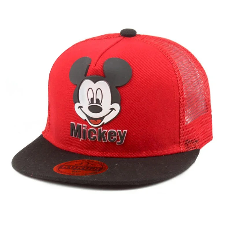 Disney Waflera Mickey Mouse Baby Hat For Children Boy Girl Baseball Cap Fashion Kids Snapback Hip Hop Hat Children\'s Hats Caps