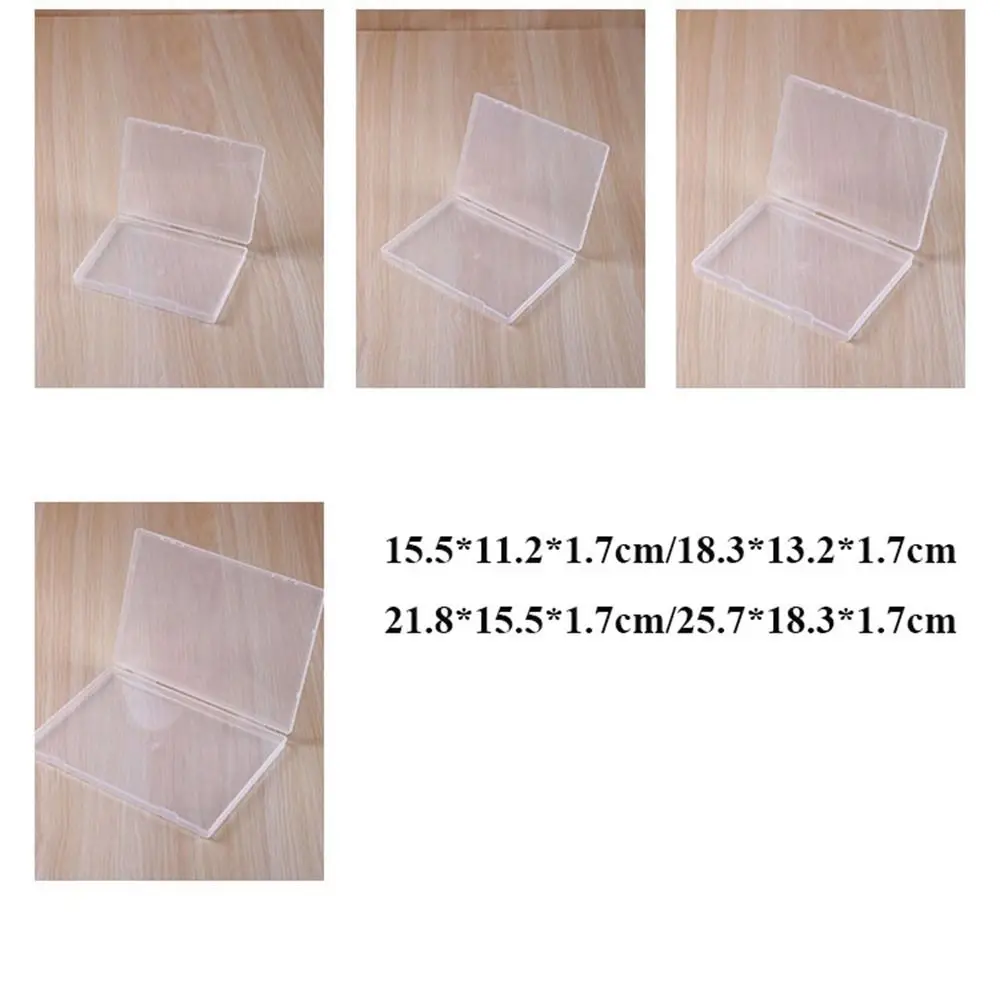 Transparent Storage Box Square Plastic Jewelry Beads Container 4 Sizse Small Items Case Packing Boxes Sundries Organizer