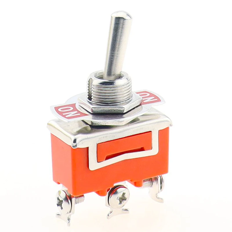 1PCS E-TEN1121 ON-ON Latching Toggle Rocker Switch 15A 250VAC SPDT 3 Terminal Pin