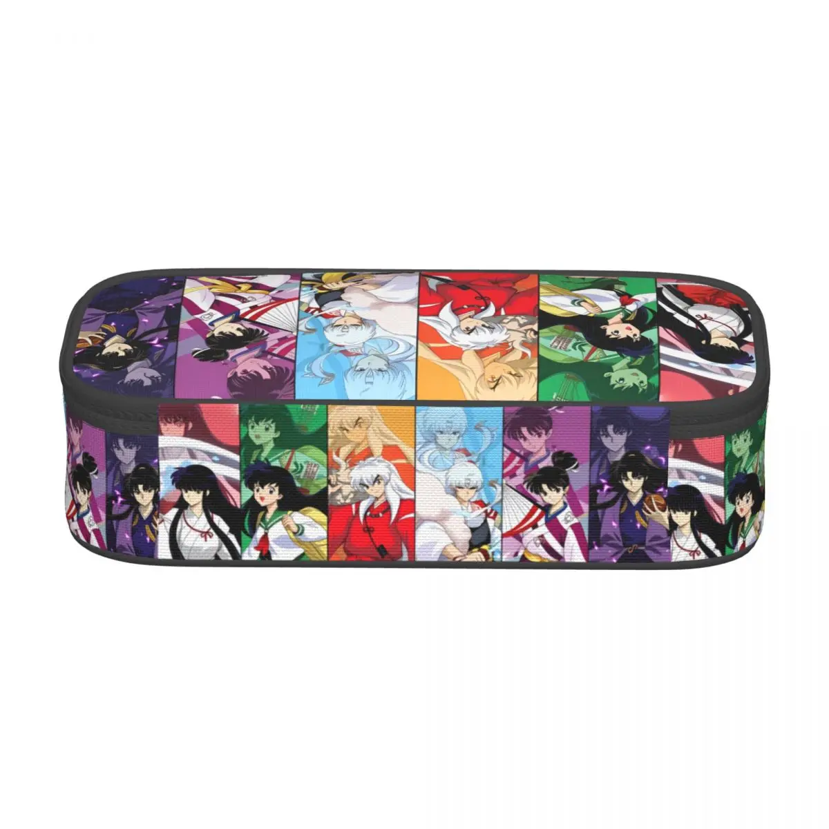 Inuyasha Kikyo Kagome Higurashi Pencil Case for Boys Girls Large Storage Sesshomaru Sango Naraku Pen Box Bag School Supplies view 3