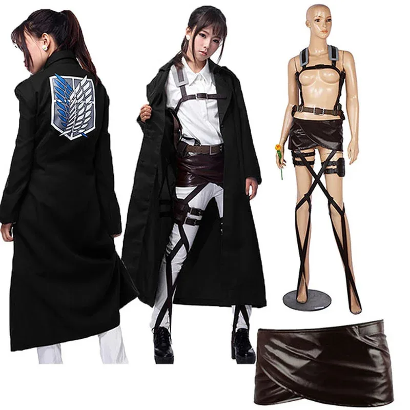 qq38cosplay anime ataque em titã shingeki no kyojin cosplay traje arnês roupas recon corpo cinto aot conjunto completo 2