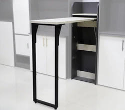 Hidden foldable table frame, foldable table storage, multifunctional invisible accessories, dining table, desk, bar counter