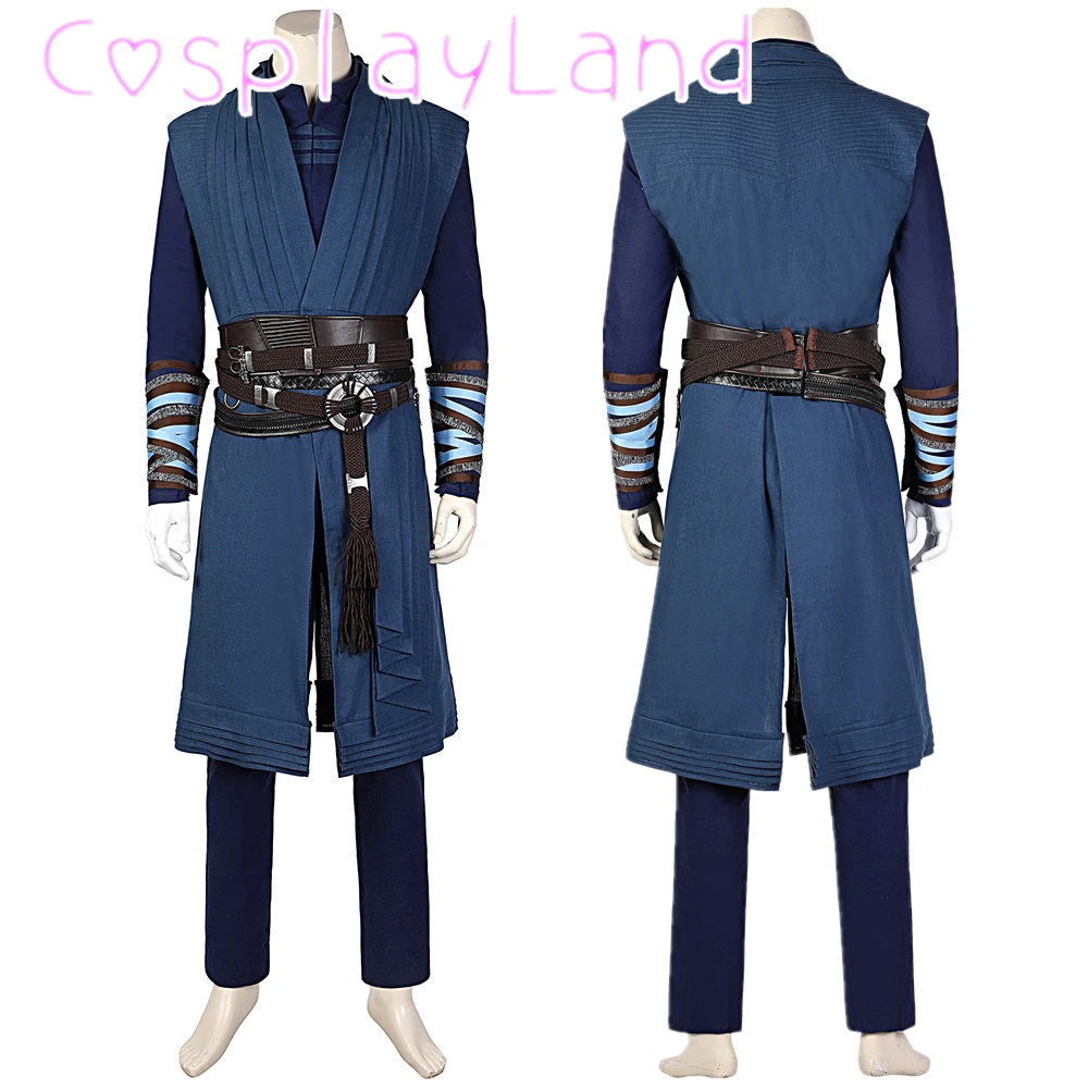 Dr. Steven Cosplay Complete Outfit with Boots Custom Made Movie No Way Home Doctor Costume with Hood Girdle Cape Men Suit