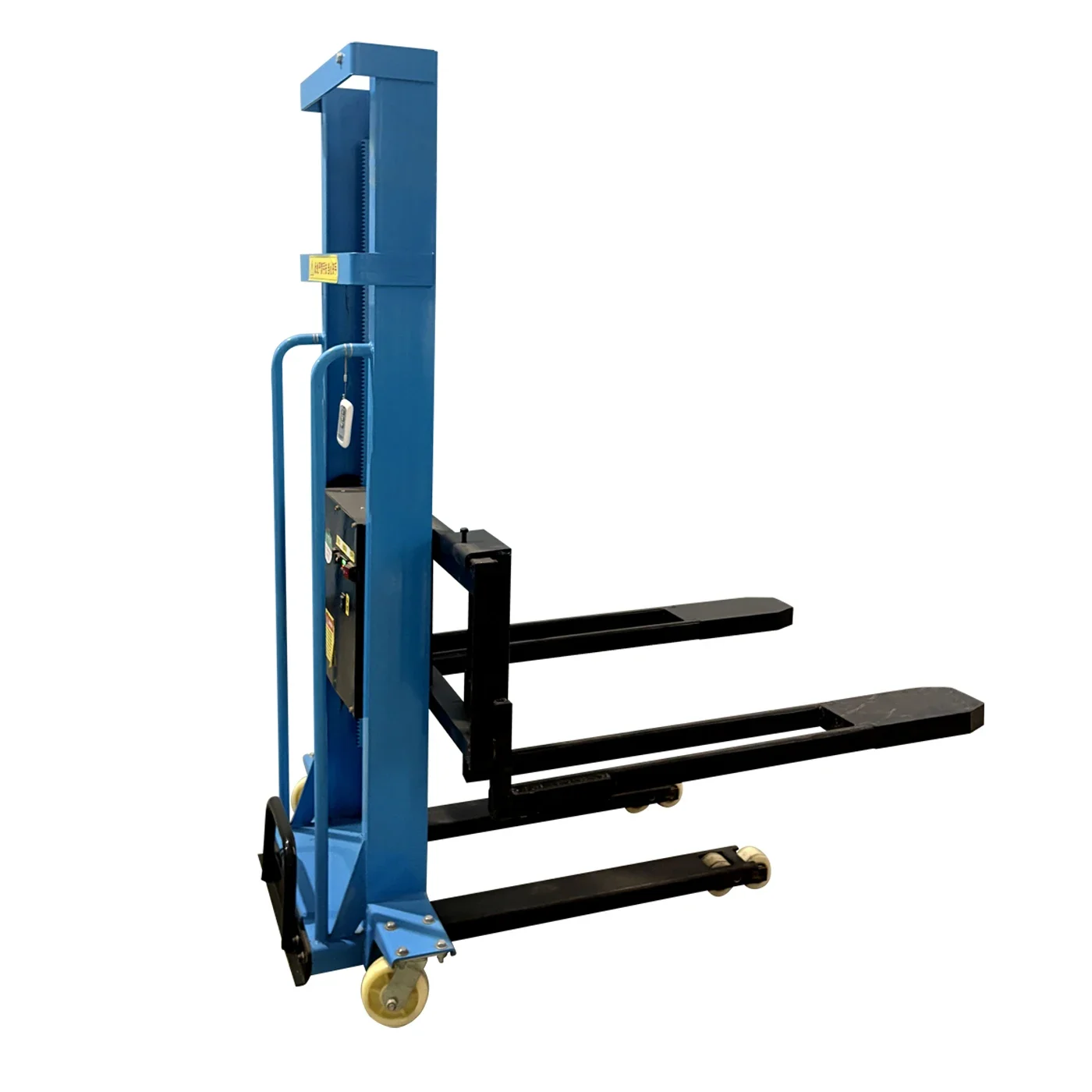 Free Warehouse Use 1.3n 1.6m 1-Ton Electric Forklift Stacker High Quality Self-Loading Portable Lead-Acid Battery Hydraulic Side