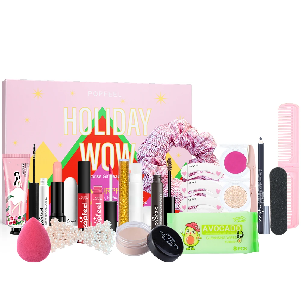 POPFEEL  makeup Gift Surprise Set Cosmetics Kit For Women Holiday Gift for Girl 20 PCS Makeup items