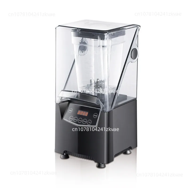 Smoothie machine with cover, ice crusher, juicing, stirring, crushing ice, commercial shaved ice, fully automatic