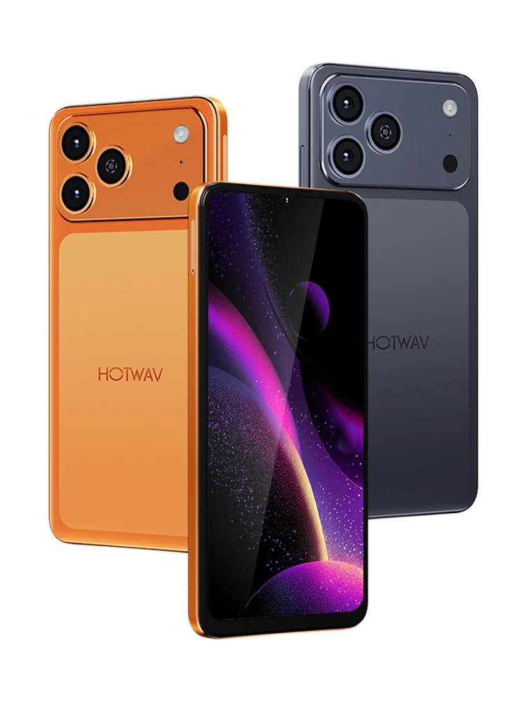 HOTWAV A17 Pro Max, Teléfono Inteligente Ultrafino con Pantalla de 6.75'' y 120Hz, 4GB de RAM, 256GB de ROM, Android 15, Procesador Octa-Core, Batería de 5160mAh, 1080P, Bluetooth 5.4, con Conector