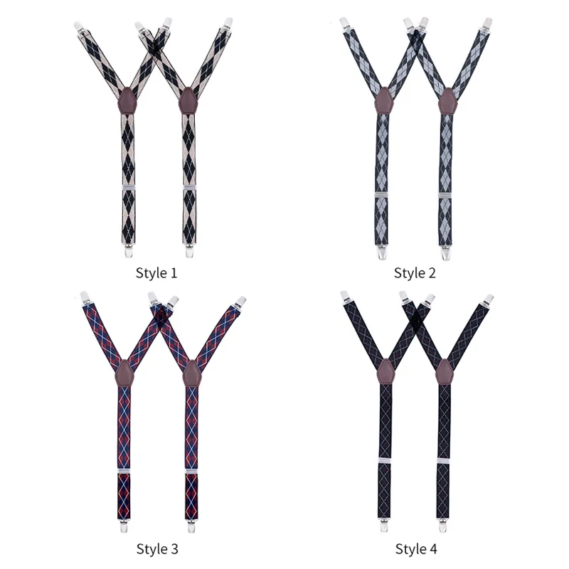 قميص الأربطة الرجالي يبقى غير قابل للانزلاق مع مشابك قفل وأشرطة مرنة قابلة للتعديل للقمصان الموحدة