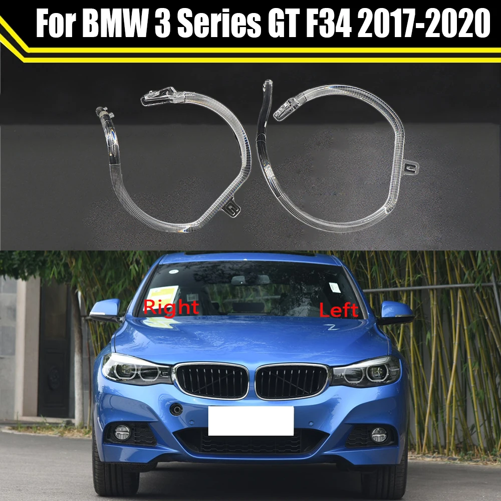 For BMW 3 Series GT F34 2017-2020 Car Accessories DRL Headlight Light Guide Plate Daytime Running Lights Tube Lamp Bar Strip