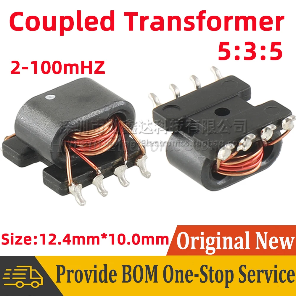 5pcs ECUST35502 PLC Coupled Transformer Double aperture 2-100mHZ Frequency Turns Ratio 5:3:5 23uH Switching Power Supply