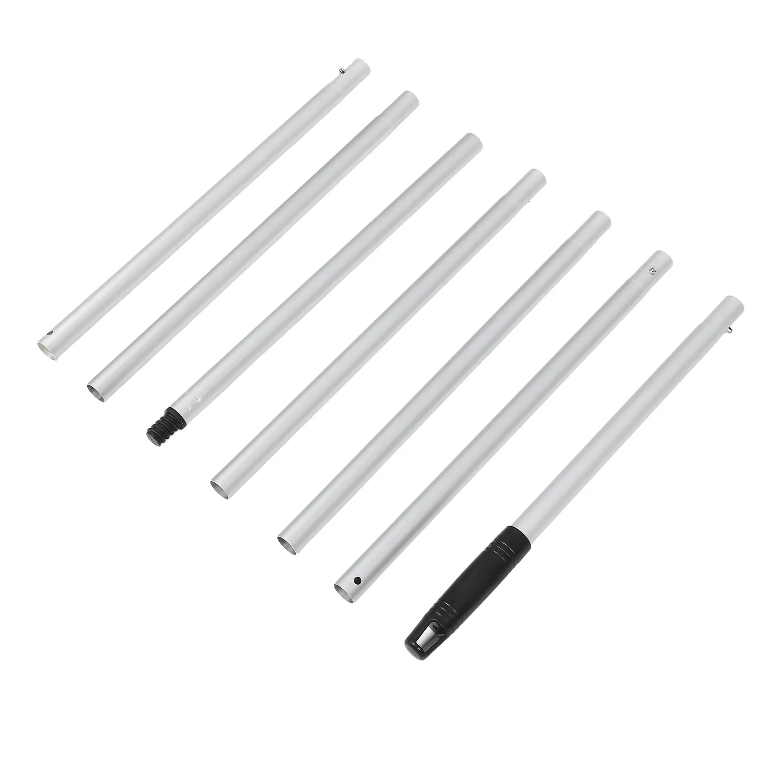 1Set Telescopic Light Bulb Changer Pole 7-Section Extendable High Ceiling Bulb Replacement Tool Lightweight Secure