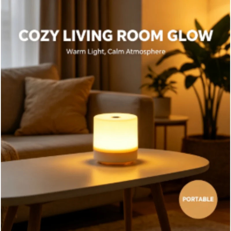LED Table Lamp, Touch Bedside Light Rechargeable, 3 Color Modes Stepless Dimming USB, Eye Protection for Bedroom Reading