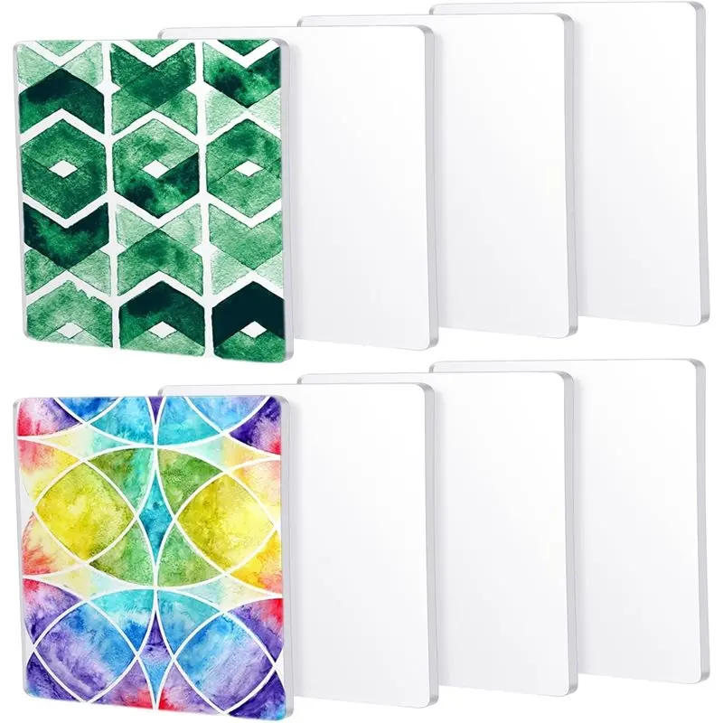 

【CHRISTMAS 】Class For Art Printmaking For Making 8 Pack Monoprinting Print Plates 6 X 6 Inch Reusable Silicone Plate