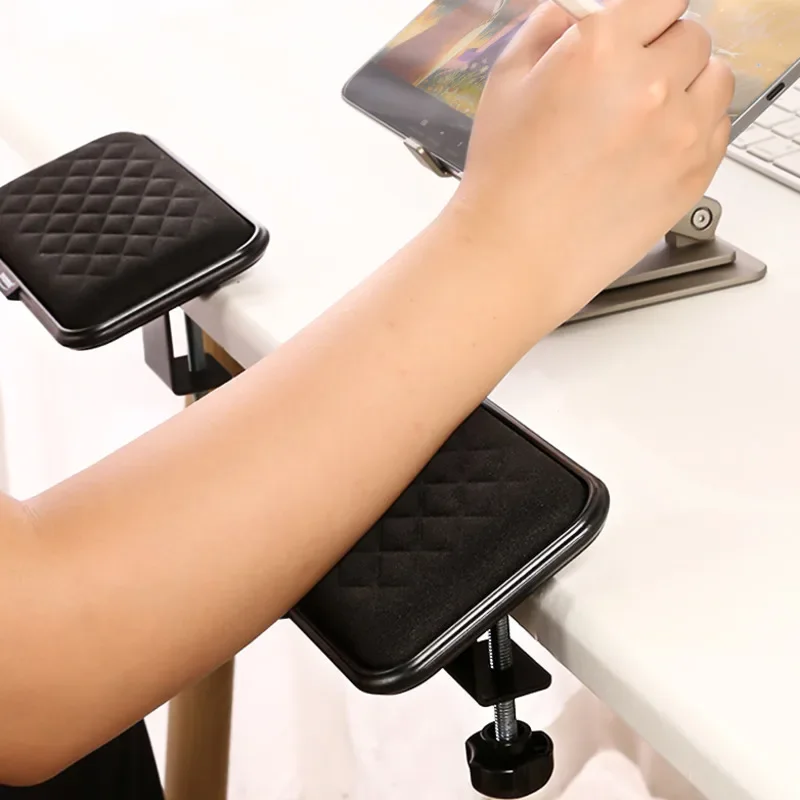 Table-Side Elbow Pad with Memory Cotton Arm Support Mouse Pad Wrist Rest Adjustable Hand Support Bracket Comfortable Desk