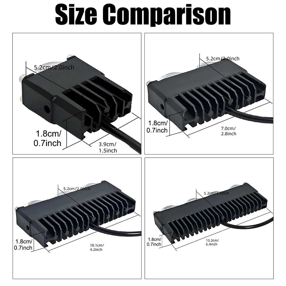LED Headlight Bumper Projector Lens Fog Lamps Work Light Car Grill Light Mini Driving Light Auxiliary Lights For Car Motorcycle