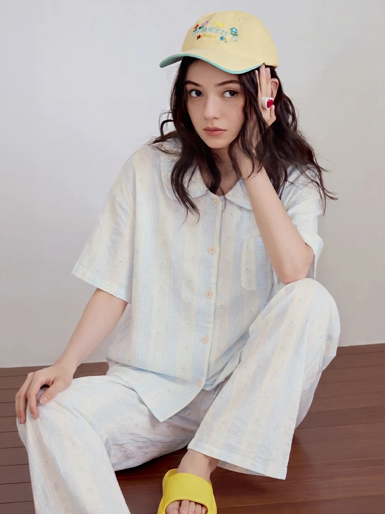 conjunto-de-pijama-ligero-de-manga-corta-de-algodon-puro-con-diseno-de-elefante-azul-chat-town-2026-ropa-de-dormir-para-mujer-ropa-de-casa-para-verano
