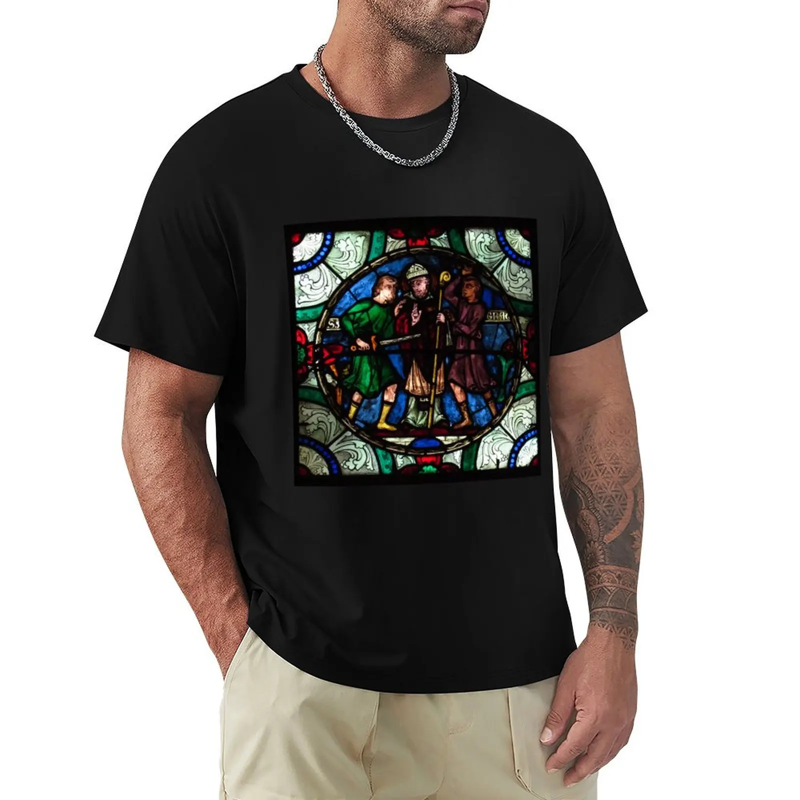 

Medieval Intrigue T-Shirt Casual Loose Short Sleeve Tee for Men