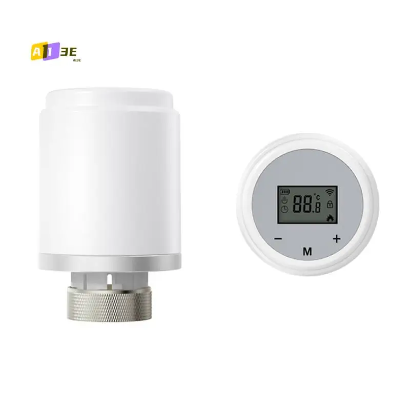 

A13E-Tuya Wi-Fi умный термостат, термостатический привод клапана радиатора TRV, регулятор температуры для Alexa, дома, Алисы