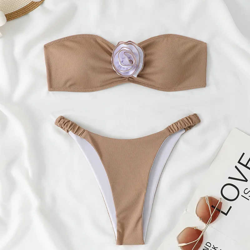 Florale sexy Bikinis 2025, Badeanzüge, Damen-Bademode, Push-Up, weiblich, Strand, Badebekleidung, Badeanzüge, brasilianisches Bikini-Set, Pool-Badende