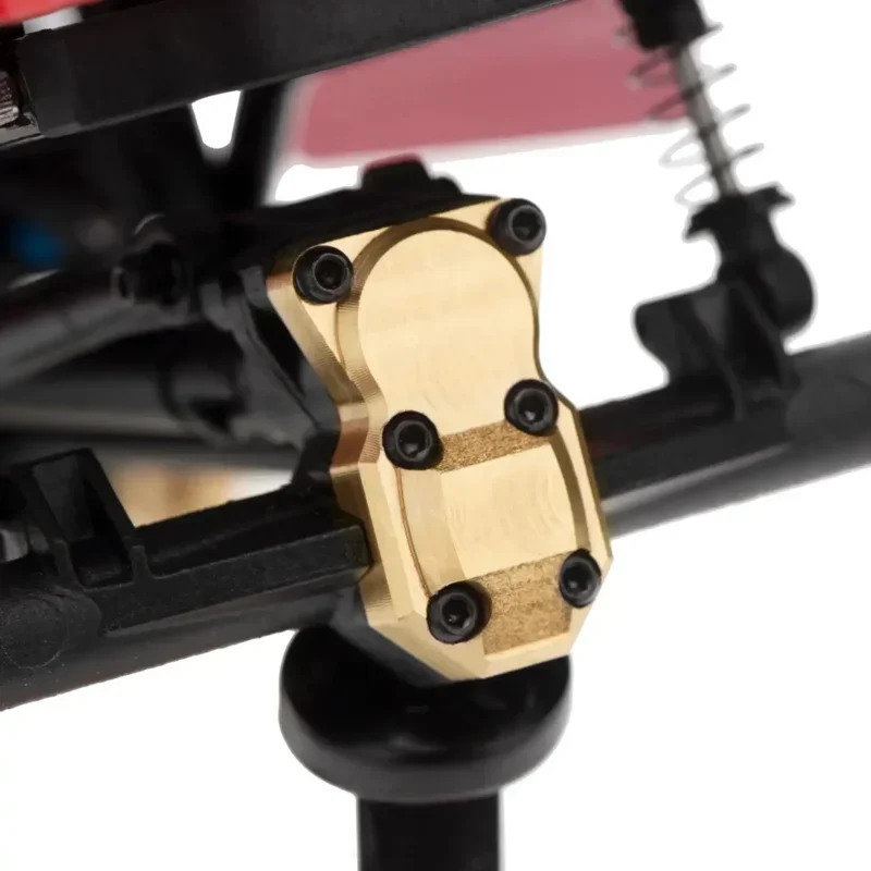Brass Counterweight Steering Knuckles Wheel Hex Shock Absorber for 1/24 RC Crawler Car Axial SCX24 90081 Upgrade Parts