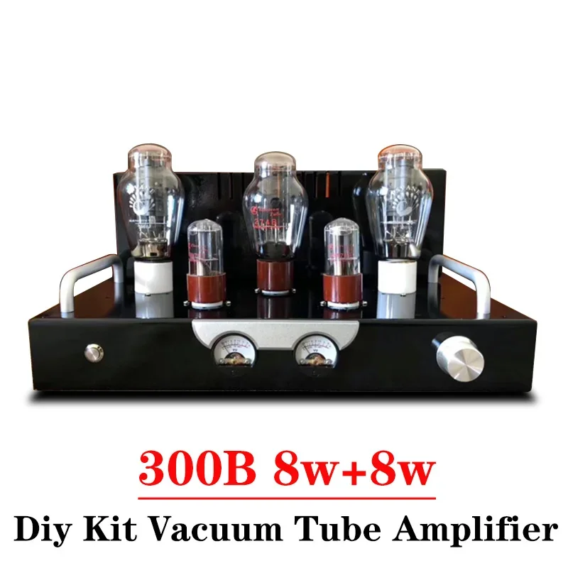 

8w*2 300B Vacuum Tube Amplifier Diy Kit High Power Low Distortion Sweet Voice Vu Meter High-end Amp HIFI Amplifier Audio