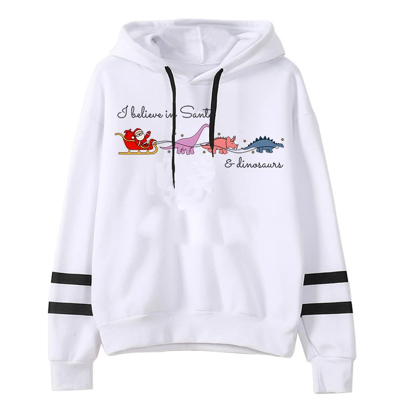

Funny Santa Claus Dinosaur Hoodie Fashion Women Fashion Aesthetic Graphic Hooded Autumn Winter Cartoon Female Xmas Sweatshirts