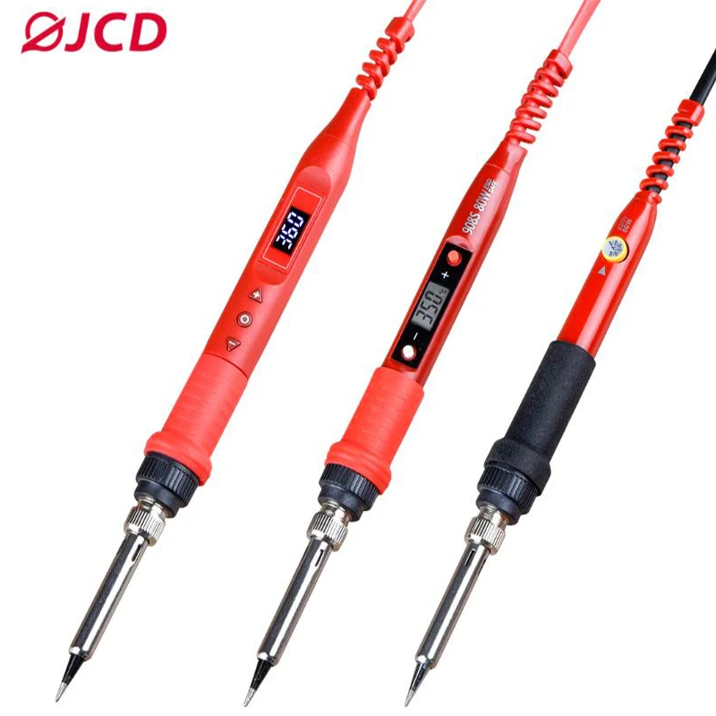 JCD908 soldering iron series 60W/80W multifunctional button temperature adjustable 110V/220V LCD digital display welding tool