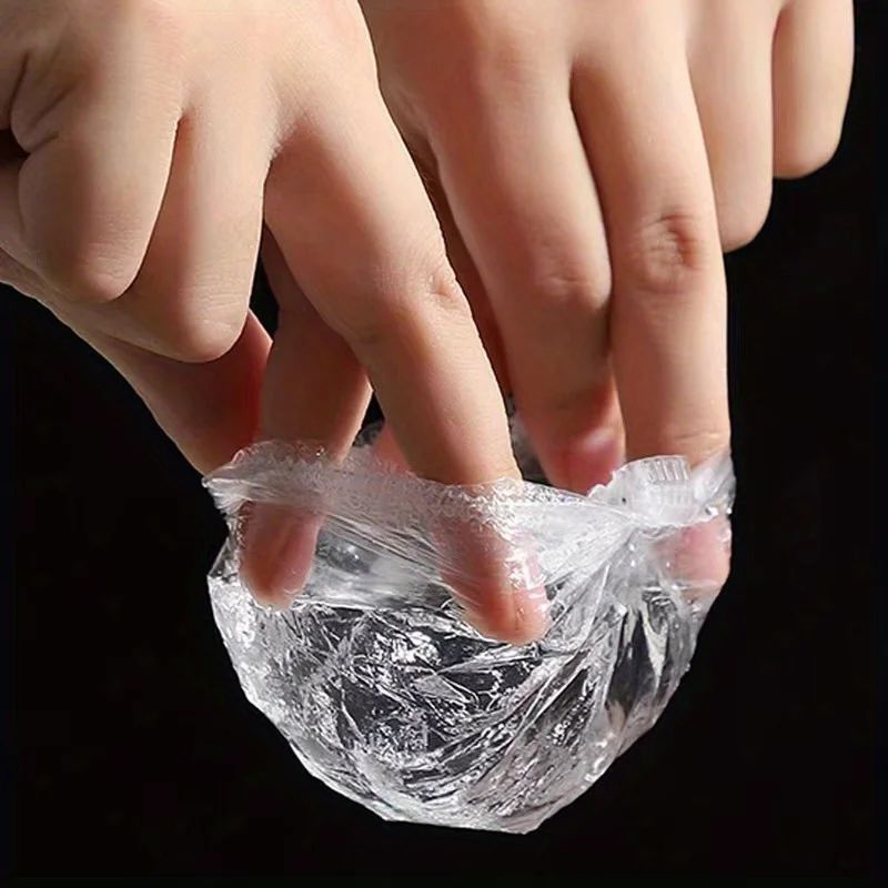 100 coperture per le orecchie trasparenti di alta qualità: protezioni per le orecchie in plastica usa e getta per la doccia, la tinture per capelli, il salone e il bagno