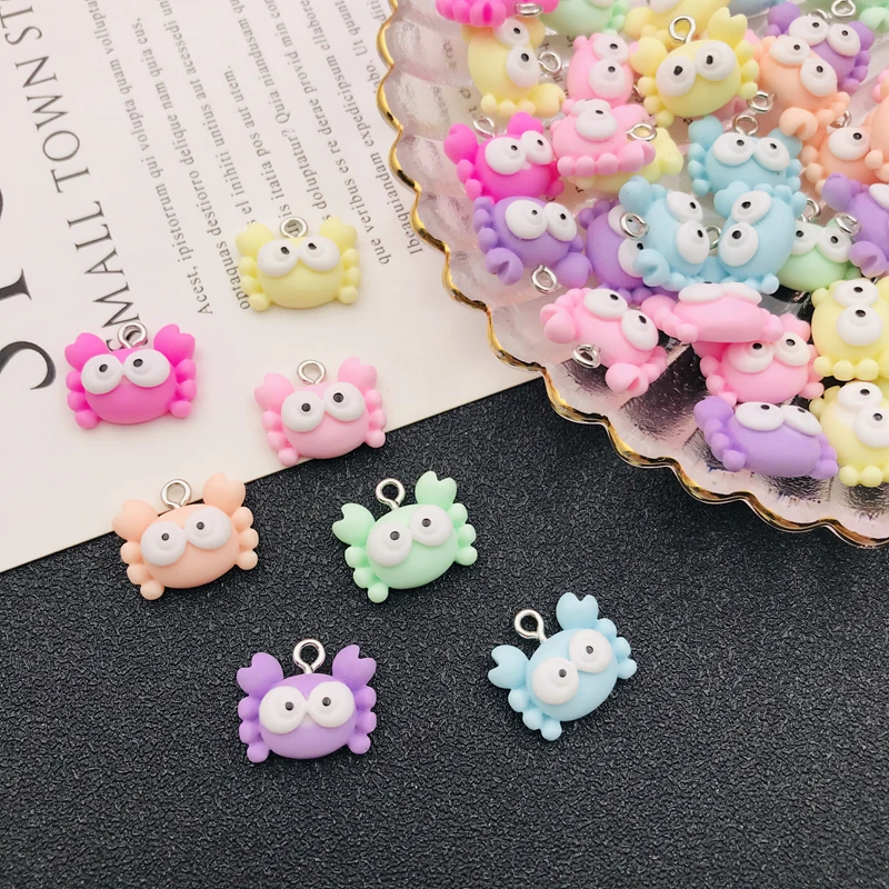 20pcs Hot Selling Resin Cute Kawaii Jelly Miniature Animal Charm for Keychain, Earring, Scrapbooking, DIY Making, Necklace