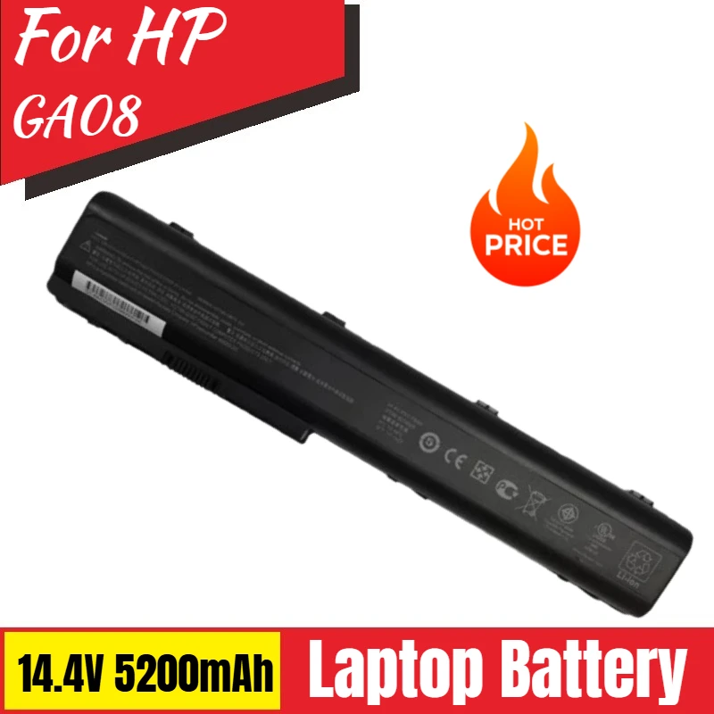 

New Replacement Laptop Battery 14.4V 5200mAh GA08 for HP DV7-1000 DV7-1100 DV7-1200 DV7-2000 DV7-2100 DV7-3000 DV8-1000 DV8-1100