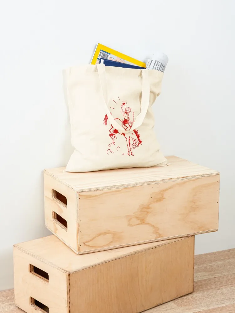 red cow girl rodéo Tote Bag large size bags Women's shopping bag custom tote bag Canvas stote