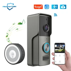 Sonnette vidéo sans fil Tuya Smart Home, interphone domestique, sonnette Wi-Fi, caméra, batterie DC AC, 12-24V, 1080P, 62