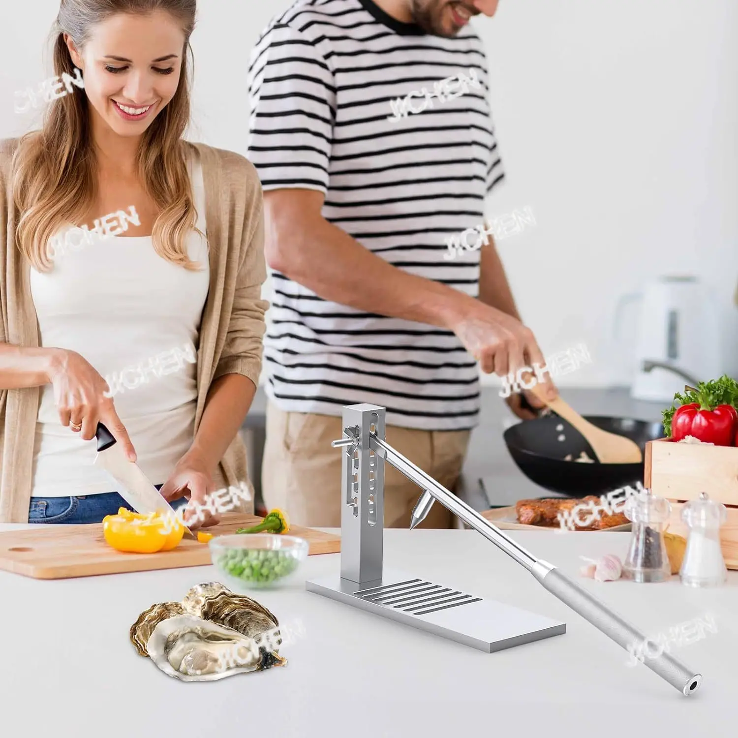 

XHH открывалка для скорлупы устриц из нержавеющей стали, трансграничный артефакт для открытия устриц, профессиональный инструмент для уничтожения рыбы, коммерческий инструмент для барбекю