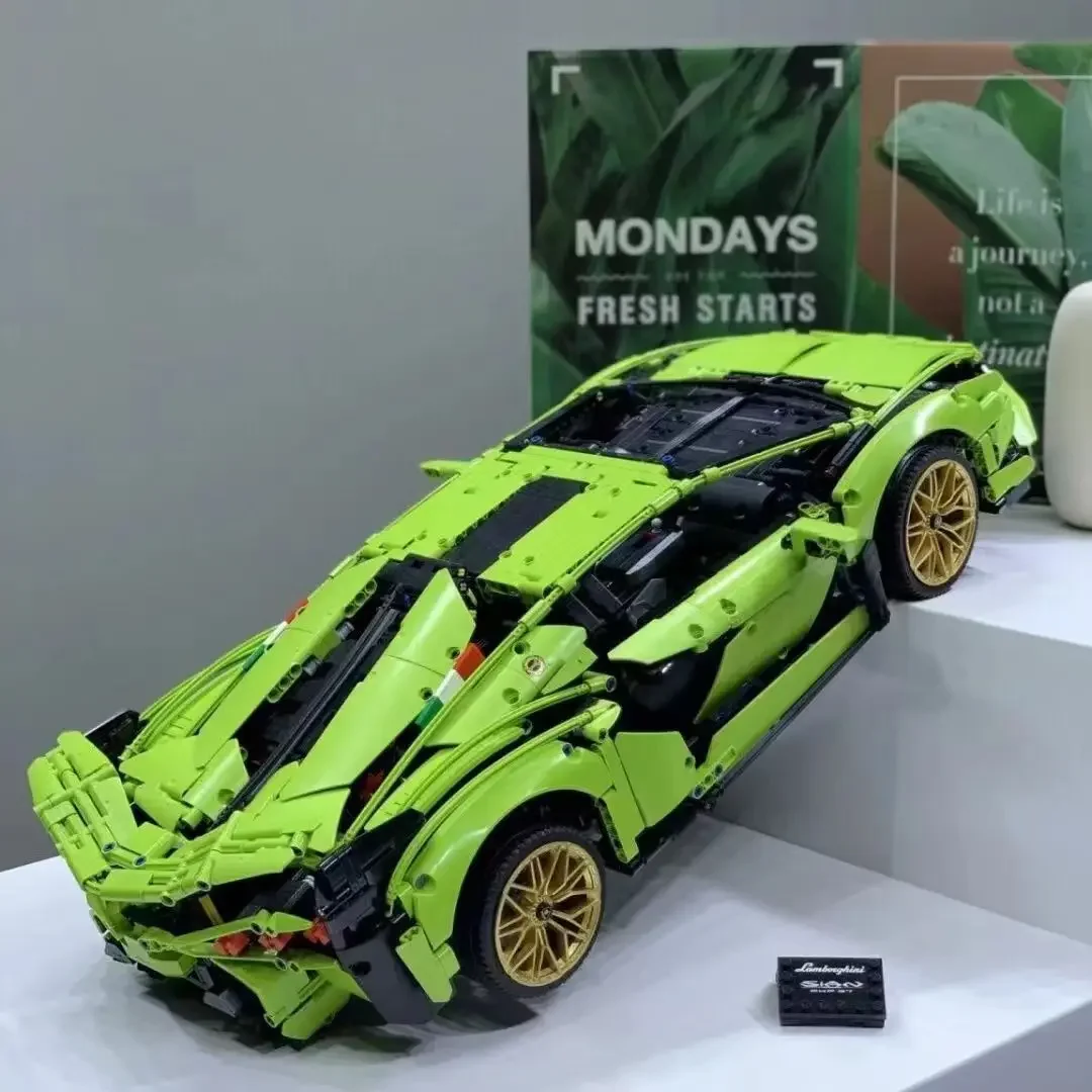 Customizable MOC Technical Lambo Sian Builders Compatible 42115 MOC Bricks Model Project for Adults Sports Car Toys for Boys Gif